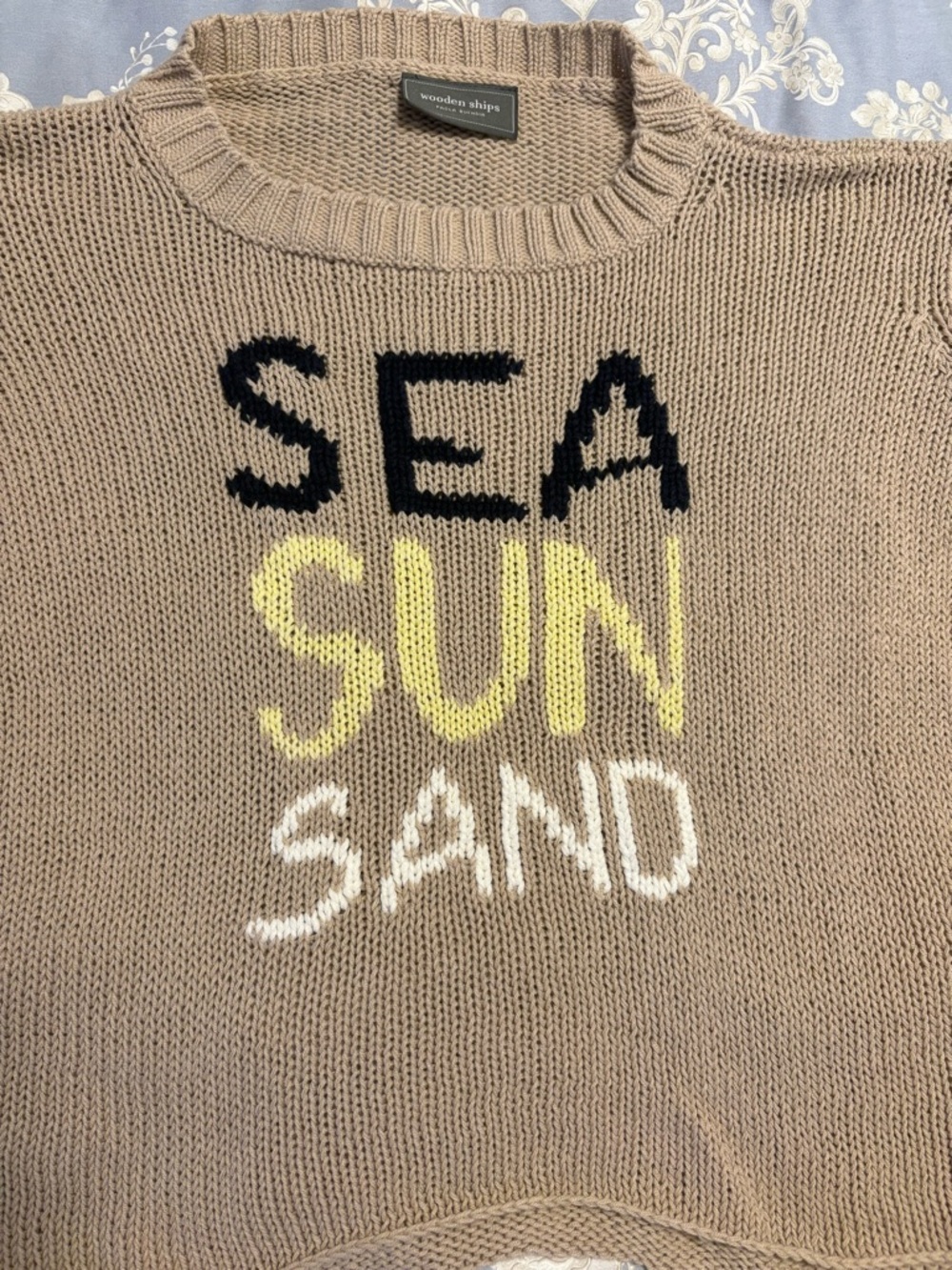 Wooden Ships Sea Sun Sand sweater S/M - Picture 2 of 6